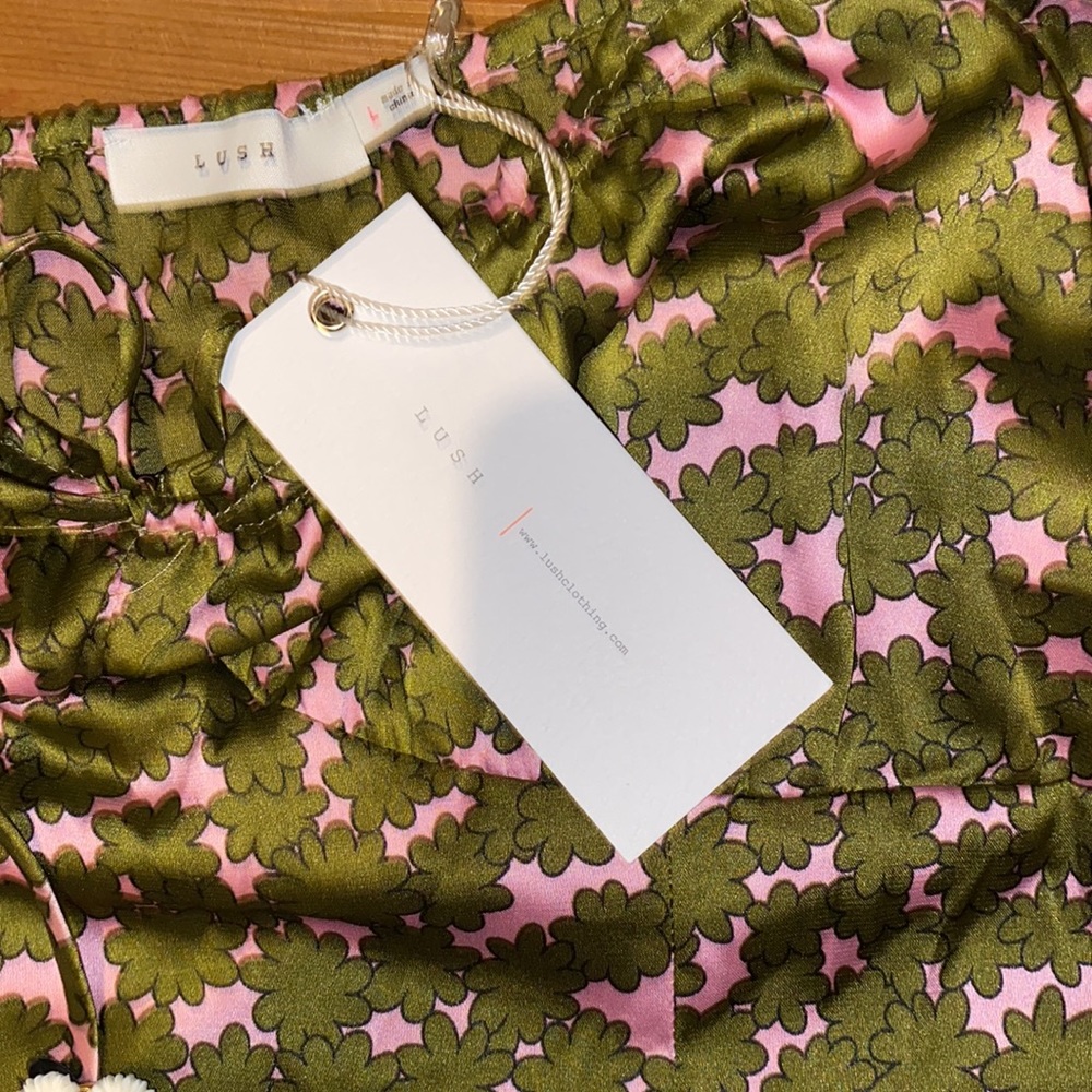 Satin floral dress - Picture 7 of 10